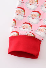 Load image into Gallery viewer, Pink christmas santa claus girl pajamas set
