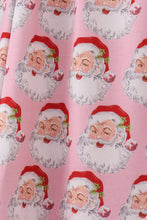 Load image into Gallery viewer, Pink christmas santa claus print women pajamas pants
