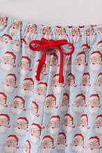 Load image into Gallery viewer, Blue christmas santa claus men pajamas pants
