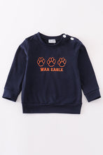 Load image into Gallery viewer, Navy war eagle embroidery boy top
