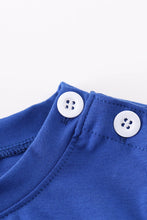 Load image into Gallery viewer, Blue chomp embroidery boy top
