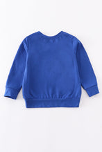 Load image into Gallery viewer, Blue chomp embroidery boy top
