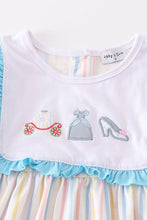 Load image into Gallery viewer, Stripe princess embroidery girl dress
