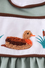 Load image into Gallery viewer, Sage duck french knot girl set
