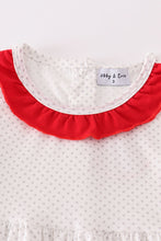 Load image into Gallery viewer, Valentine&#39;s day character applique polkadot dress
