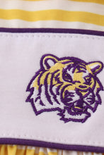 Load image into Gallery viewer, Yellow tiger embroidery LSU dress
