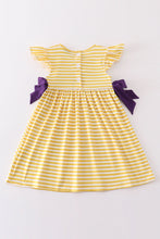 Load image into Gallery viewer, Yellow tiger embroidery LSU dress
