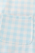 Load image into Gallery viewer, Blue gingham boy bubble
