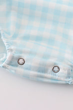 Load image into Gallery viewer, Blue gingham boy bubble
