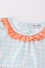 Load image into Gallery viewer, Floral print gingham girl set
