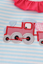 Load image into Gallery viewer, Pink truck heart applique girl bloomer set
