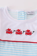 Load image into Gallery viewer, Valentine&#39;s day heart envelope embroidery stripe boy set
