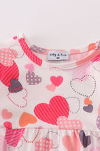 Load image into Gallery viewer, Pink valentine heart ruffle girl bubble
