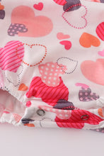 Load image into Gallery viewer, Pink valentine heart ruffle girl bubble
