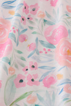 Load image into Gallery viewer, Pink Pastel Meadow print smocked girl dress
