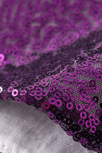 Load image into Gallery viewer, Purple sequin mardi gras mom&amp;me skorts
