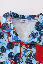 Load image into Gallery viewer, Monster truck print boy pajamas set
