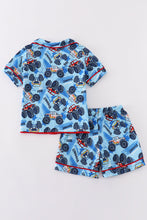 Load image into Gallery viewer, Monster truck print boy pajamas set
