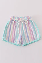 Load image into Gallery viewer, Multicolored stripe girl shorts
