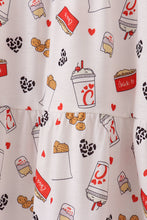 Load image into Gallery viewer, Red the lord&#39;s chicken print mom dress
