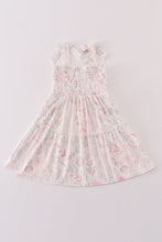 Load image into Gallery viewer, Pink blush meadow smocked mom&amp;me dress
