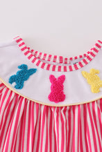 Load image into Gallery viewer, Pink easter bunny french knot girl bubble
