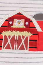 Load image into Gallery viewer, Red farm applique girl set
