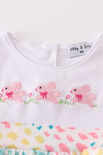 Load image into Gallery viewer, Leopard bunny embroidery girl bloomer set
