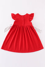 Load image into Gallery viewer, Red go dawgs embroidery dress
