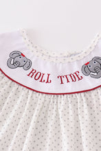 Load image into Gallery viewer, Maroon roll tide embroidery girl set
