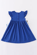 Load image into Gallery viewer, Blue gators embroidery girl dress
