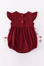 Load image into Gallery viewer, Maroon mississippi embroidery girl bubble
