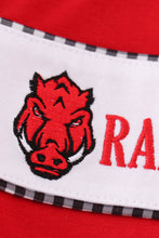 Load image into Gallery viewer, Red razorbacks applique boy set
