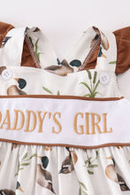 Load image into Gallery viewer, Khaki duck daddy&#39;s girl embroidery set
