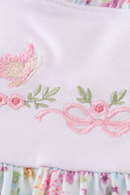 Load image into Gallery viewer, Butterfly floral embroidery girl dress
