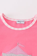 Load image into Gallery viewer, Pink carousel applique girl dress
