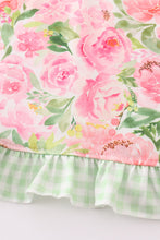 Load image into Gallery viewer, Pink blossom charm print girl bloomer set
