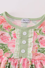 Load image into Gallery viewer, Pink blossom charm print girl dress
