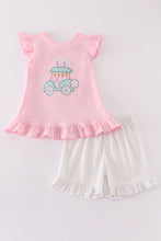 Load image into Gallery viewer, Pink golf easter applique girl set
