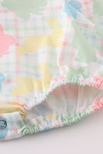 Load image into Gallery viewer, Easter bunny print bow girl bubble
