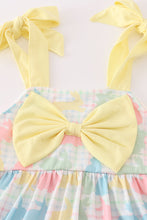 Load image into Gallery viewer, Easter bunny print bow girl dress
