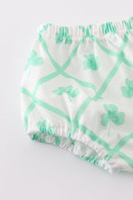 Load image into Gallery viewer, Blue St.Patricks clover boy bloomer set
