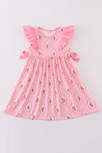 Load image into Gallery viewer, Pink strawberry girl dress
