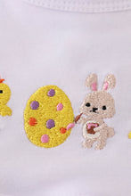 Load image into Gallery viewer, Easter floral bunny egg embroidery girl set
