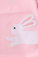 Load image into Gallery viewer, Pink easter bunny applique girl bubble
