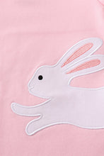 Load image into Gallery viewer, Pink easter bunny applique girl set
