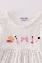 Load image into Gallery viewer, Pink make up embroidery girl set
