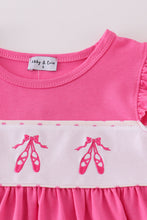 Load image into Gallery viewer, Pink ballerina embroidery girl dress
