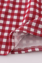 Load image into Gallery viewer, Alabama embroidery girl gingham set
