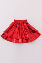 Load image into Gallery viewer, Red girl ruffle laser skorts
